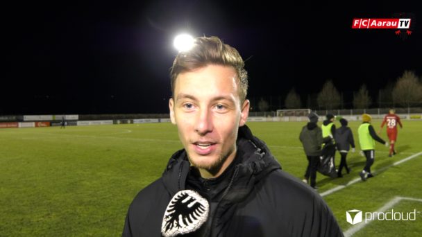 Video-Cover: FC Rapperswil-Jona - FC Aarau 1:2 (09.02.2019, Stimmen zum Spiel)