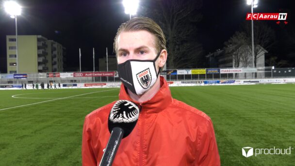 Video-Cover: SC Kriens - FC Aarau 0:0 (05.02.2021, Stimmen zum Spiel)