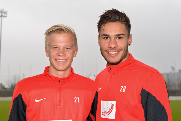 Gehören neu zur 1. Mannschaft: Mats Hammerich (links) und Miguel Peralta